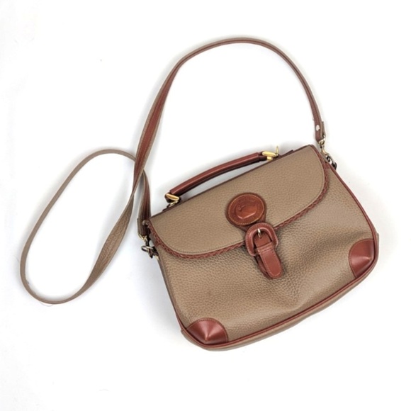Dooney & Bourke Handbags - Vtg DOONEY & BOURKE Leather Duck Logo Satchel